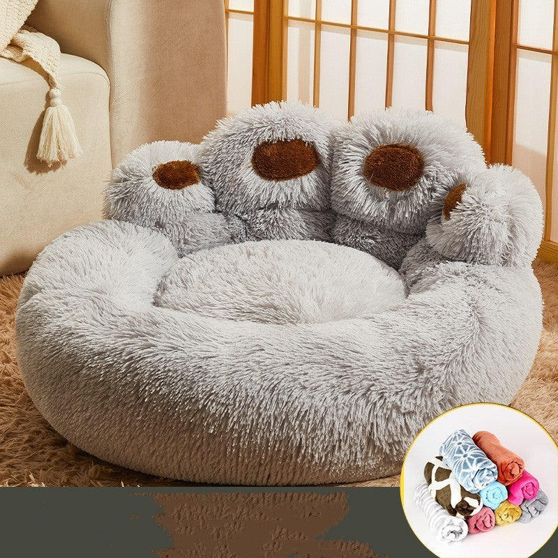 Cama cálida para perros medianos y grandes, para perros Corgi, Golden Retriever, sofá con colchón forrado de vellón